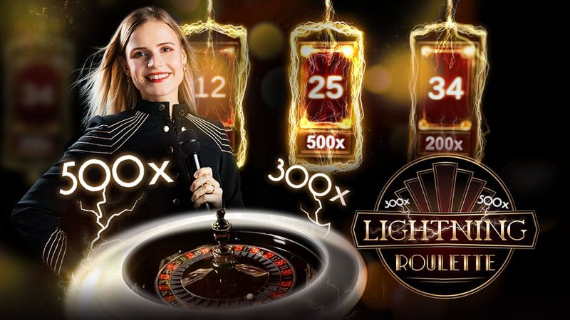 Lightning Roulette, spel i Trixino Casinos lobby